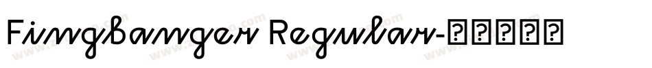 Fingbanger Regular字体转换